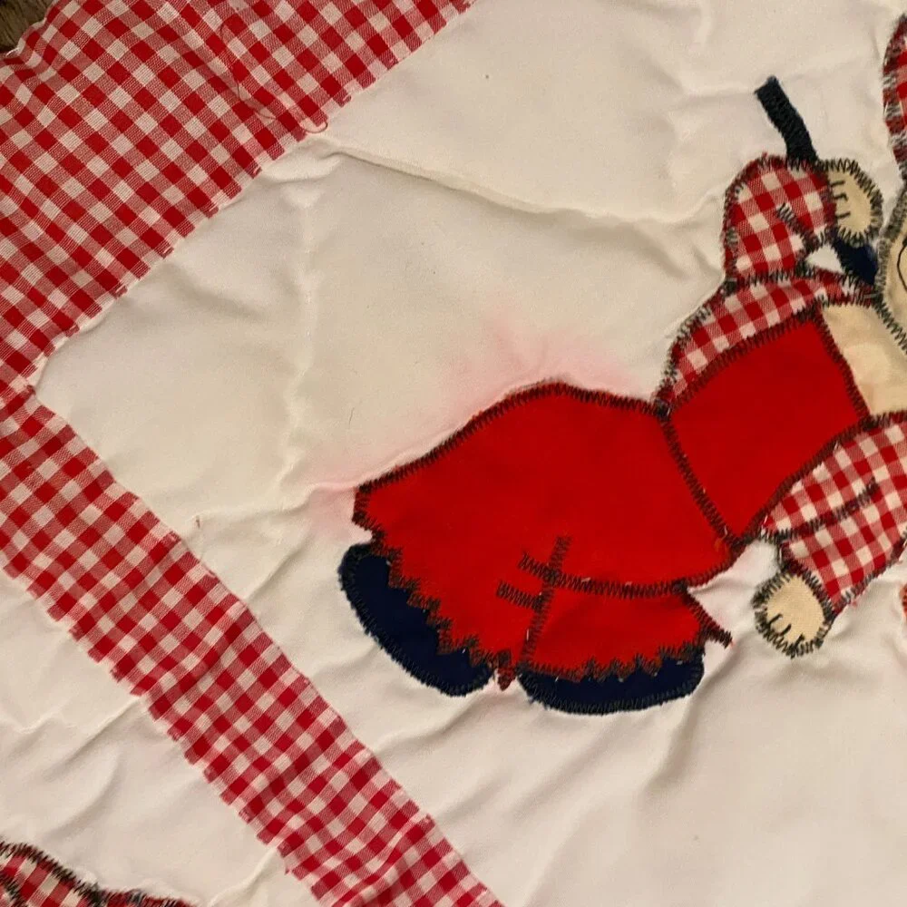 Vintage‎ Handmade Baby Quilt 50